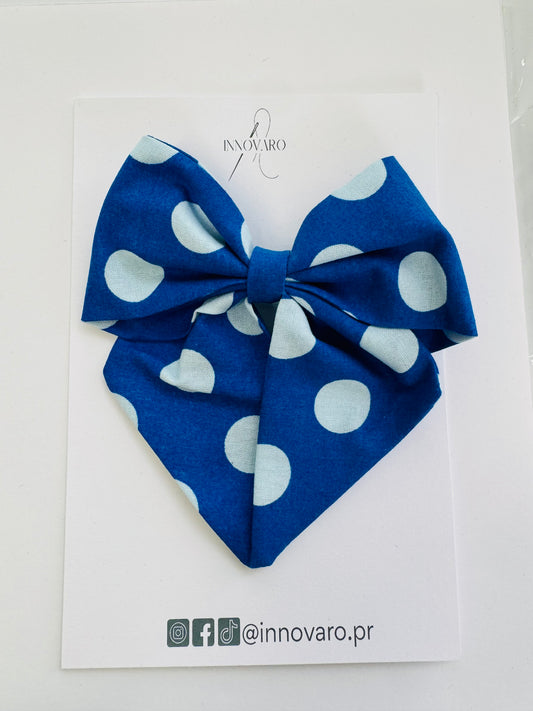 Bows - Blue Polka Dots