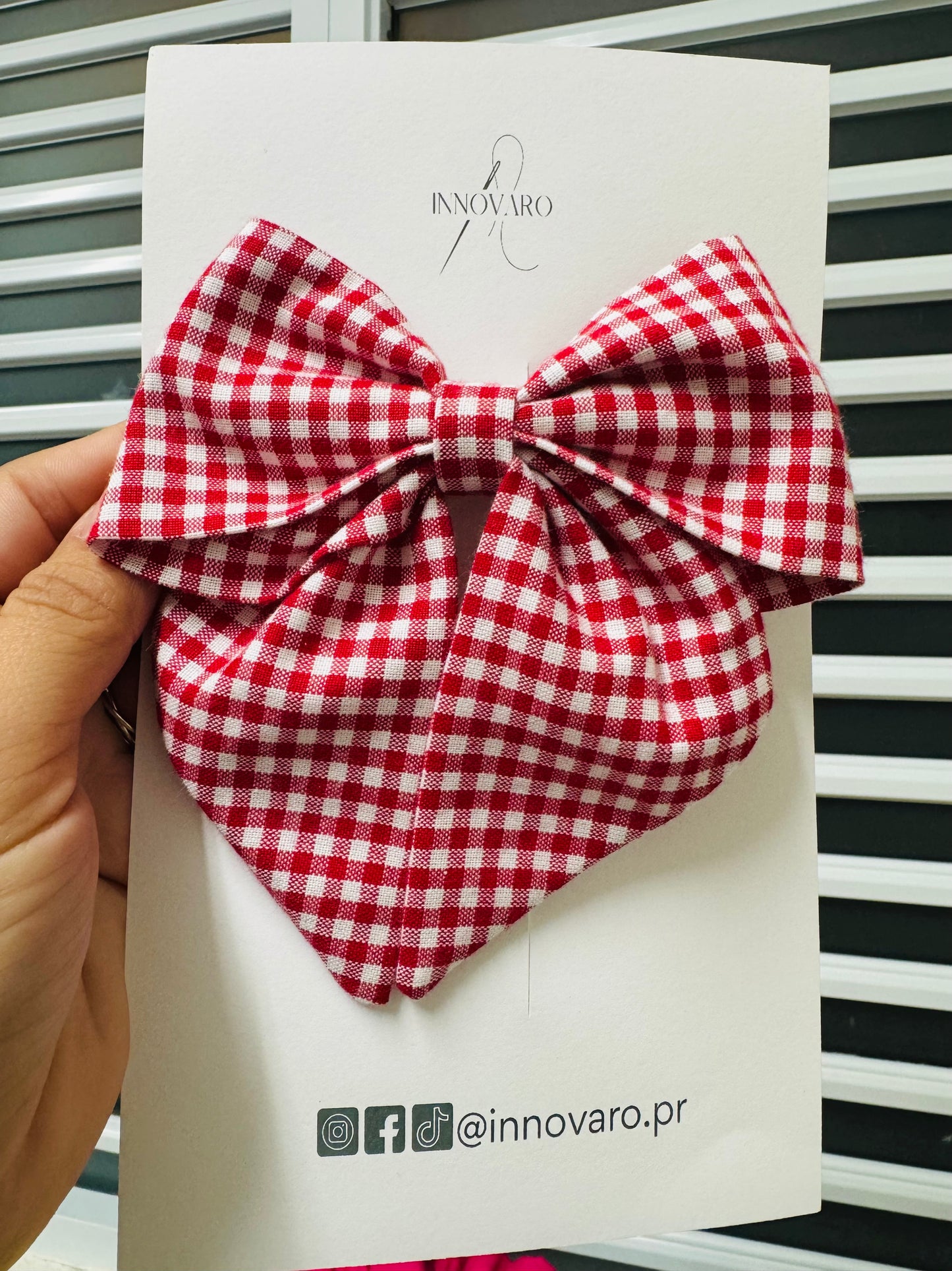 Bows - Red Gingham